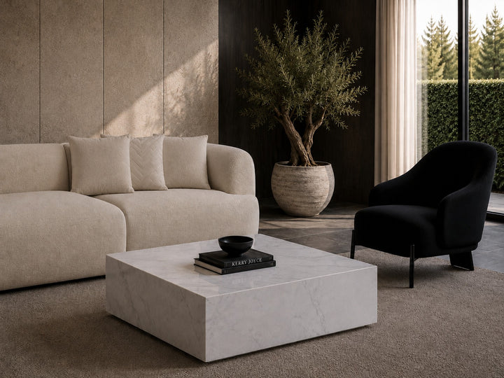 Cube Square Coffee Table by Whiteline Modern Living – lifestyle