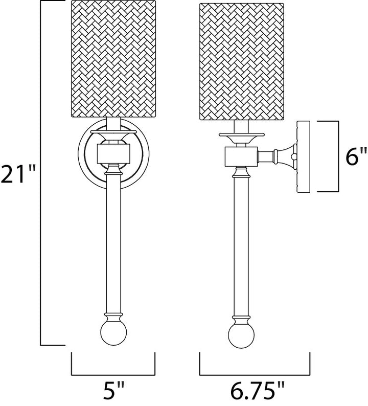 Lucent Wall Sconce by Studio M Lighting – line drawing