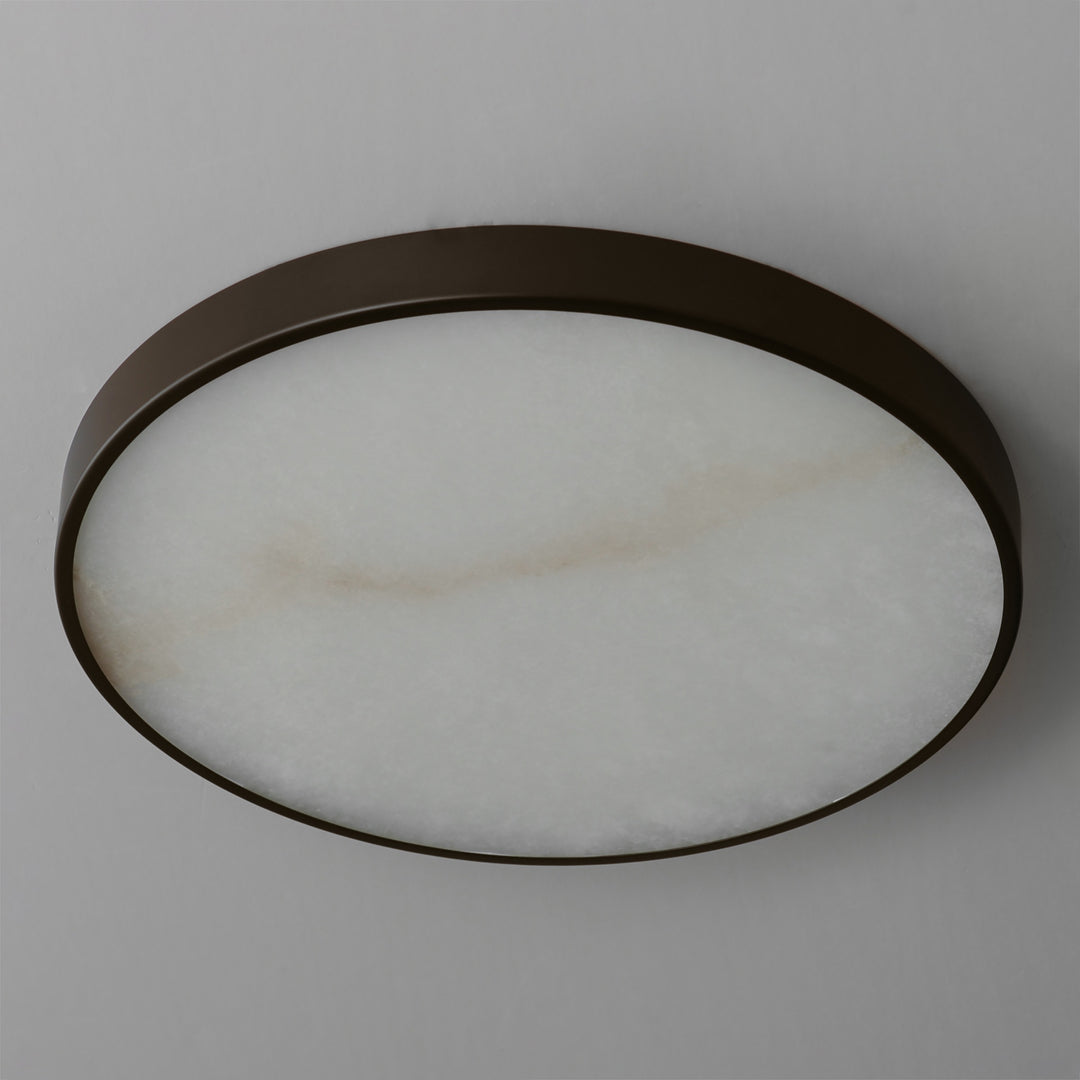 Slab 12 LED Alabaster Flush Mount by Studio M Lighting – lifestyle
