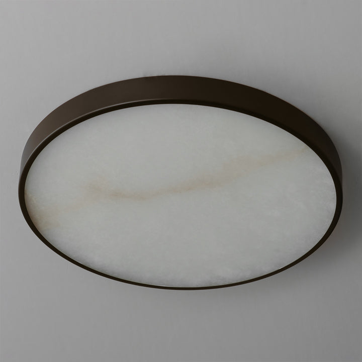 Slab 12 LED Alabaster Flush Mount by Studio M Lighting – lifestyle