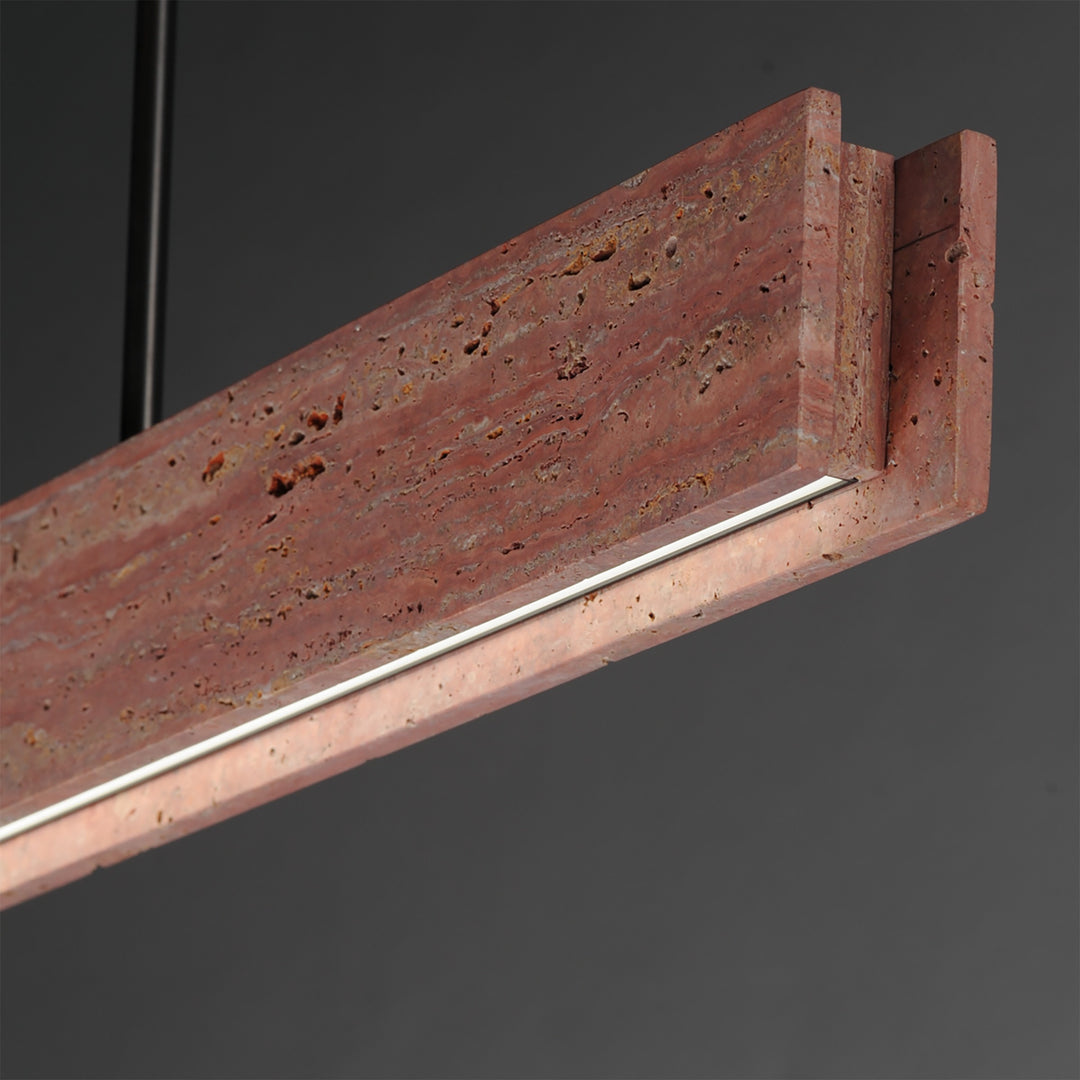 Lintel 47 LED Linear Stone Pendant by Studio M Lighting – lifestyle
