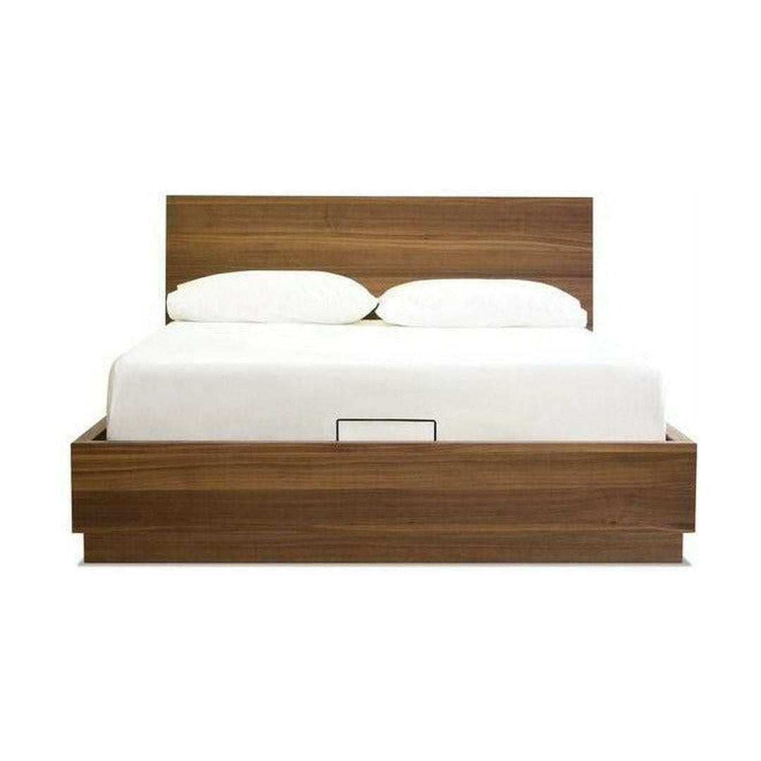 Della Storage Bed in Natural Walnut Mobital