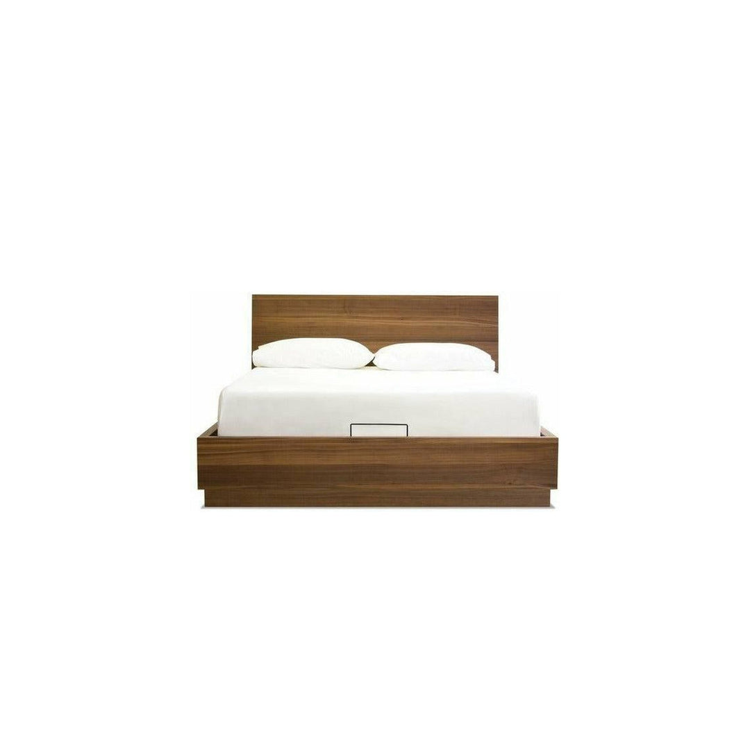 Della Storage Bed in Natural Walnut Beds Mobital