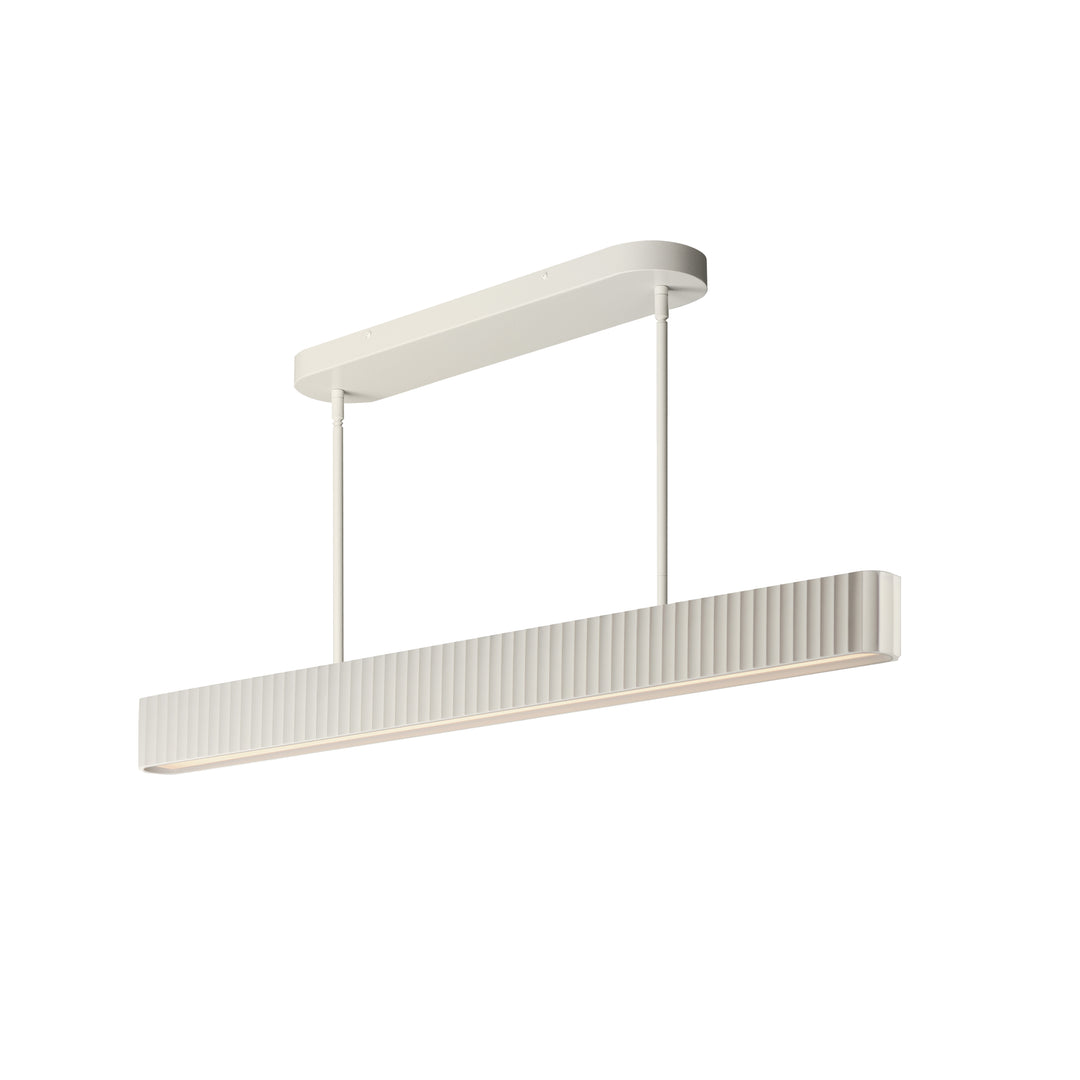 Delphi 47" LED Pendant CCT Select by ET2 Lighting in Chalk White, front view