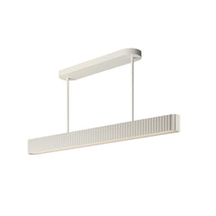 Delphi 47" LED Pendant CCT Select by ET2 Lighting in Chalk White, front view