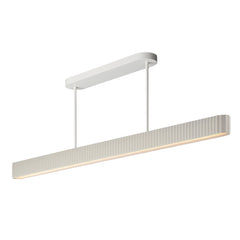 Delphi 61" LED Pendant CCT Select by ET2 Lighting in Chalk White, front view