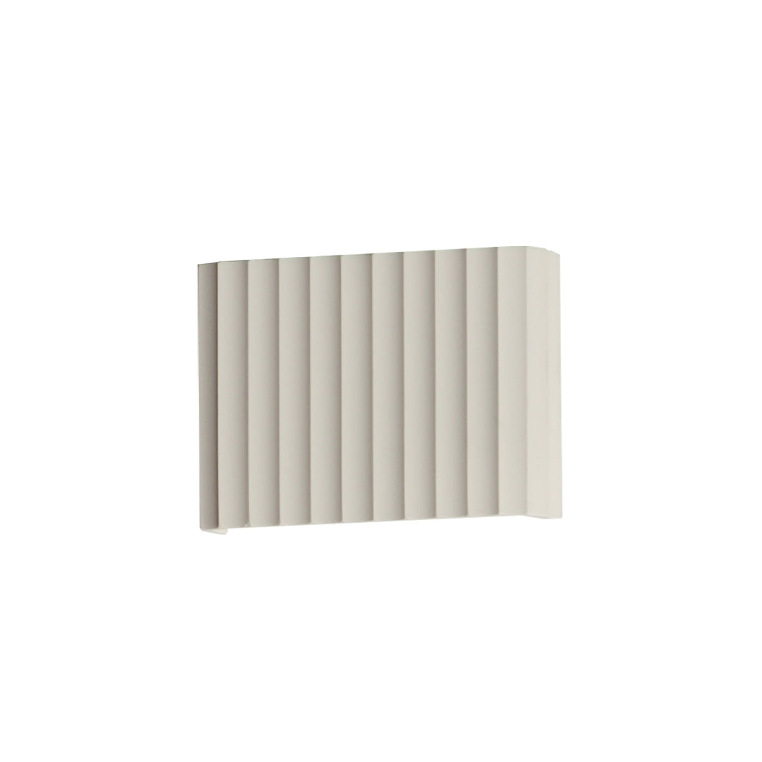 Delphi 9" LED Wall Sconce CCT Select by ET2 Lighting in Chalk White, front view