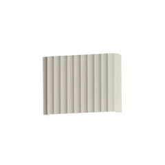 Delphi 9" LED Wall Sconce CCT Select by ET2 Lighting in Chalk White, front view