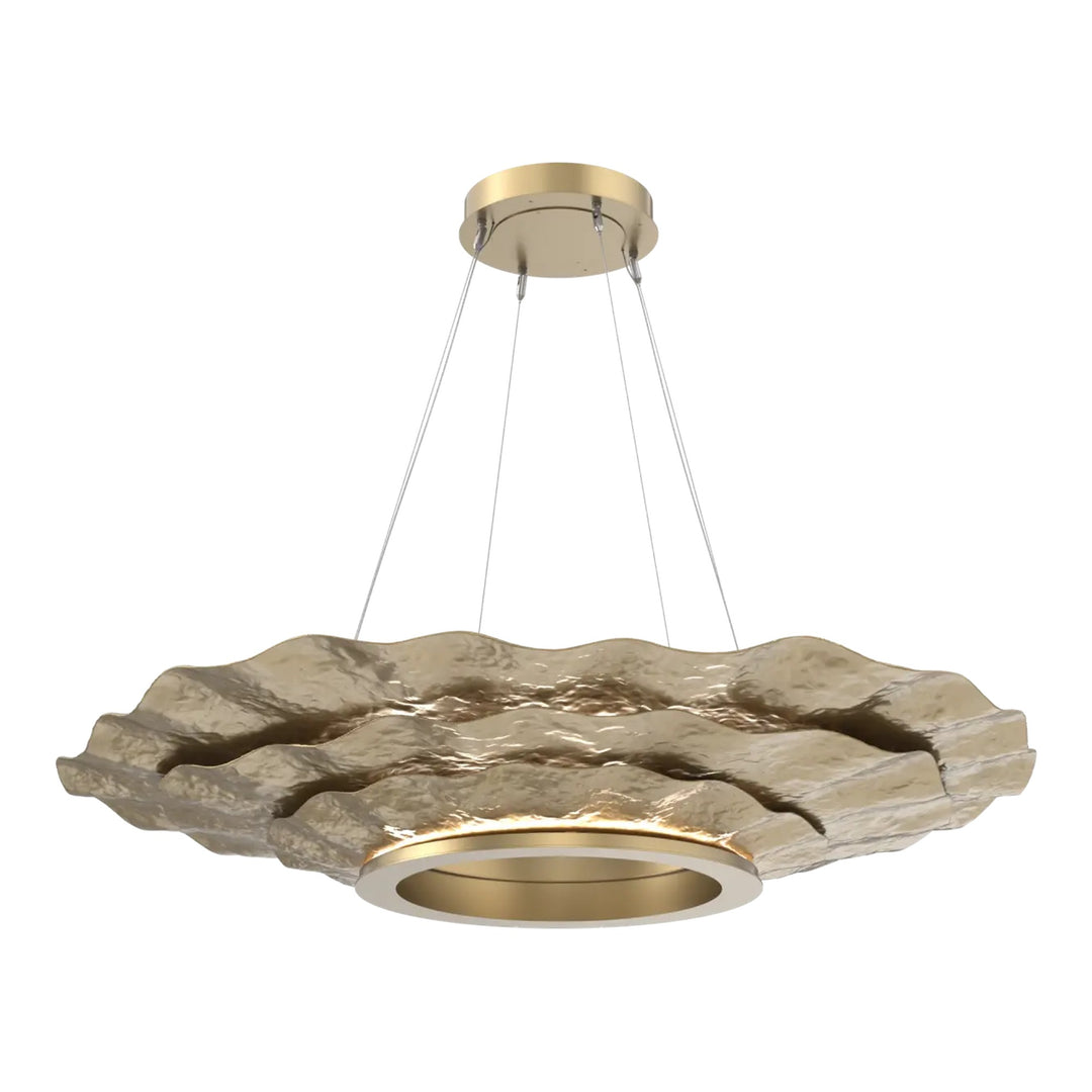 Delphine Chandelier by Hammerton Studio – Medium in Gilded Brass