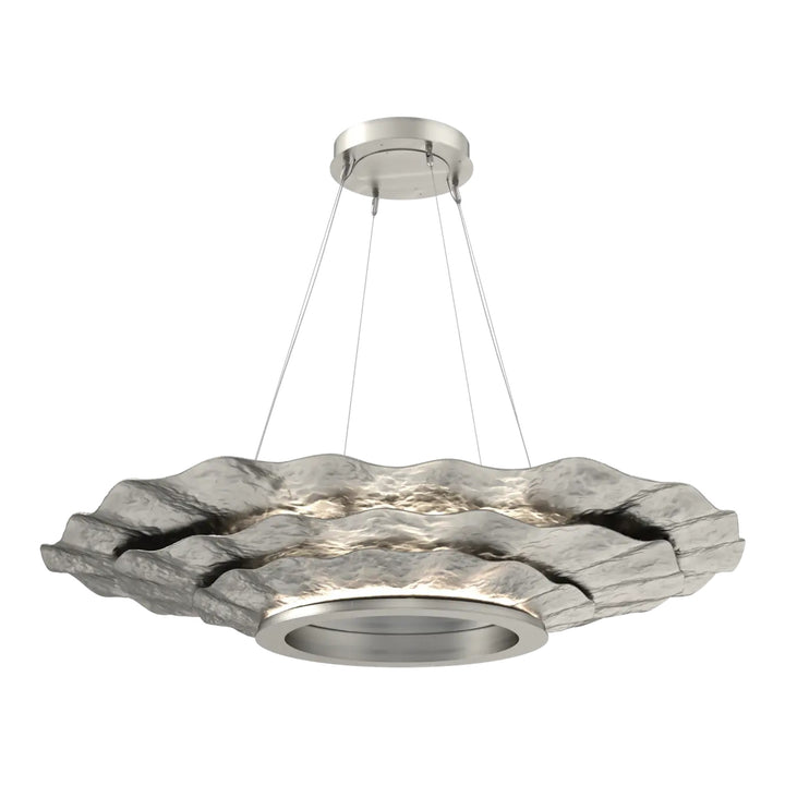 Delphine Chandelier by Hammerton Studio – Medium in Satin Nickel