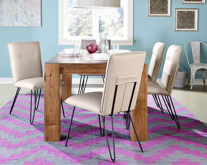 Demi Hairpin Leg Dining Chair in Taupe — lifestyle photo