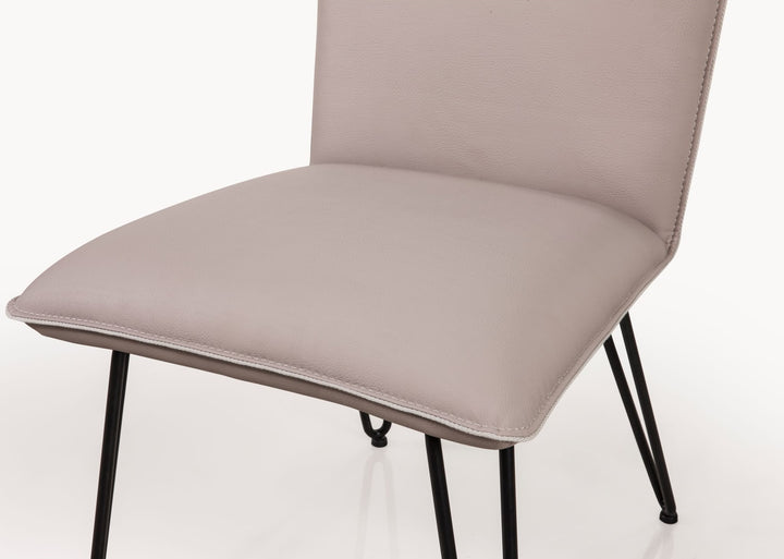 Demi Hairpin Leg Dining Chair in Taupe — lifestyle photo