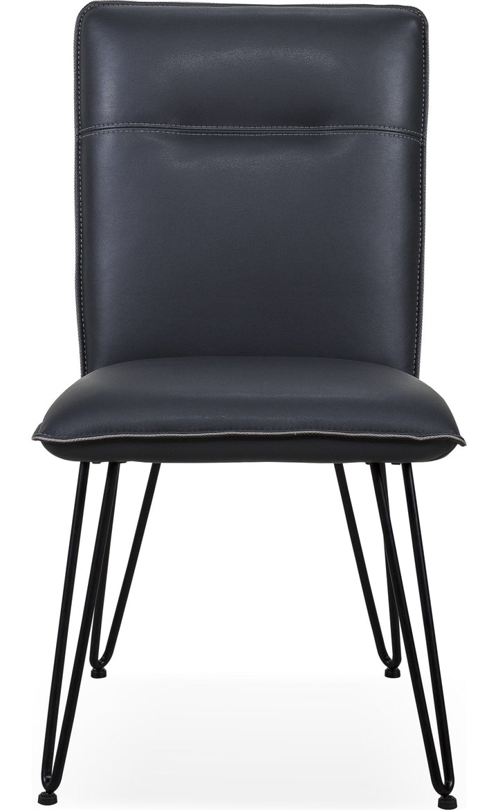 Demi Hairpin Leg Dining Chair in Cobalt — product view on a white background