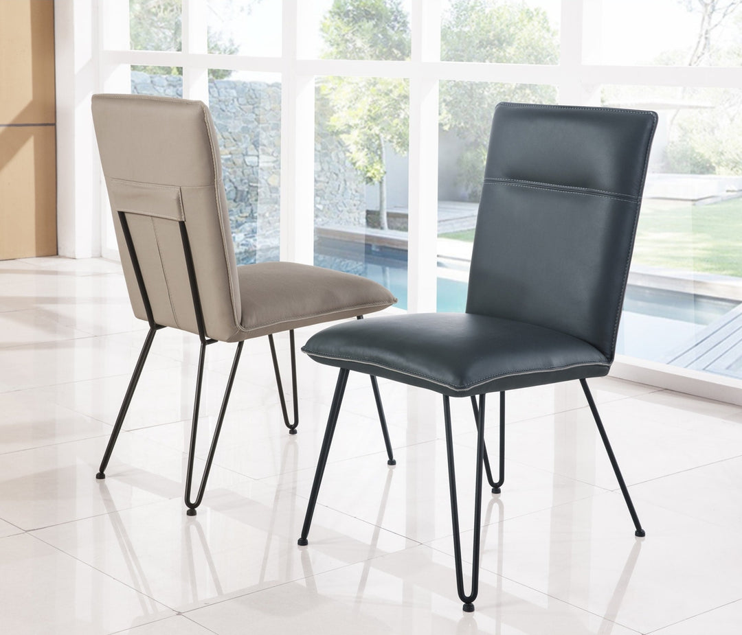 Demi Hairpin Leg Dining Chair in Cobalt — lifestyle photo
