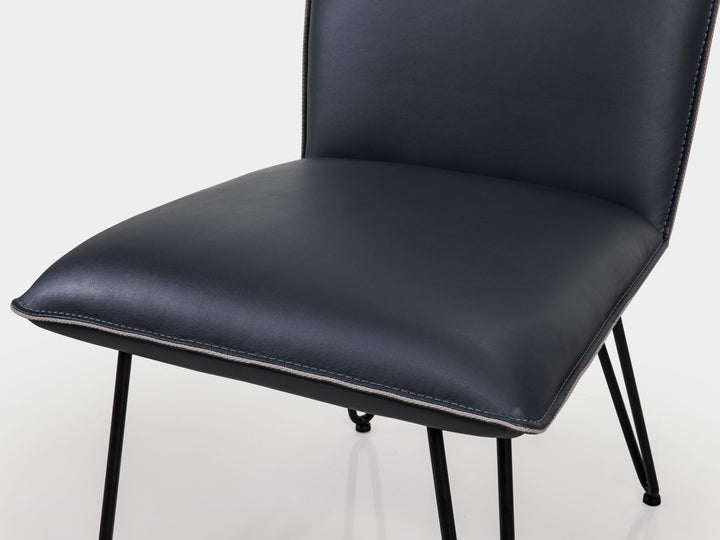 Demi Hairpin Leg Dining Chair in Cobalt — lifestyle photo