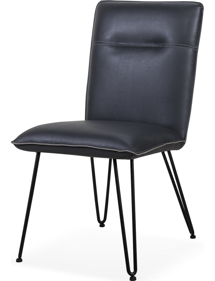 Demi Hairpin Leg Dining Chair in Cobalt — product view on a white background