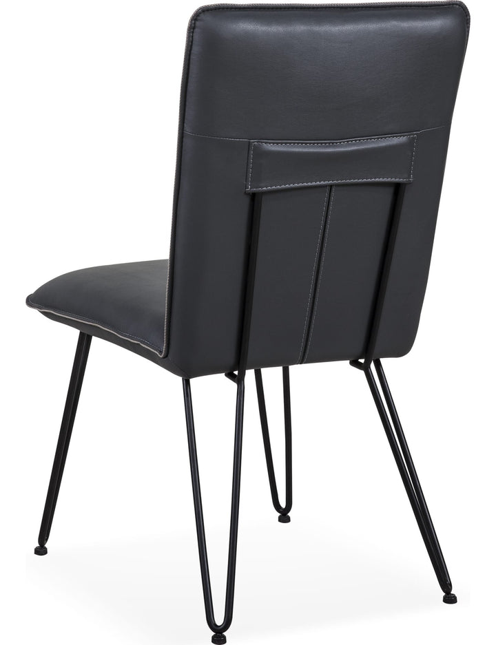Demi Hairpin Leg Dining Chair in Cobalt — product view on a white background