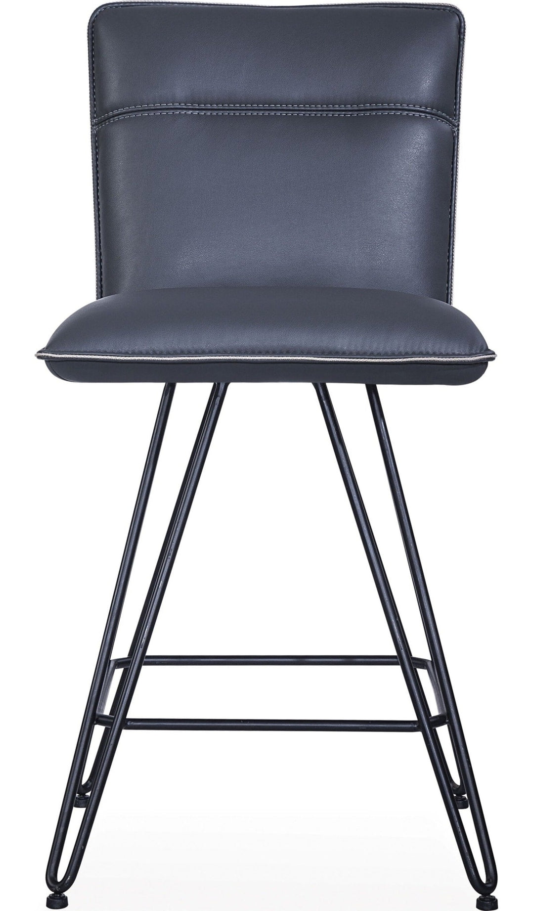 Demi Hairpin Leg Swivel Counter Stool in Cobalt — product view on a white background