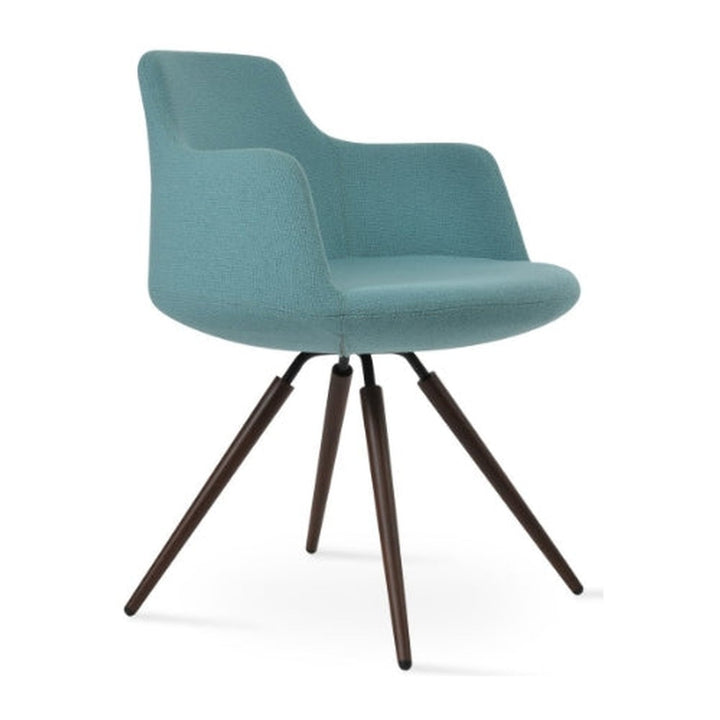 Dervish Carrot Swivel Armchair