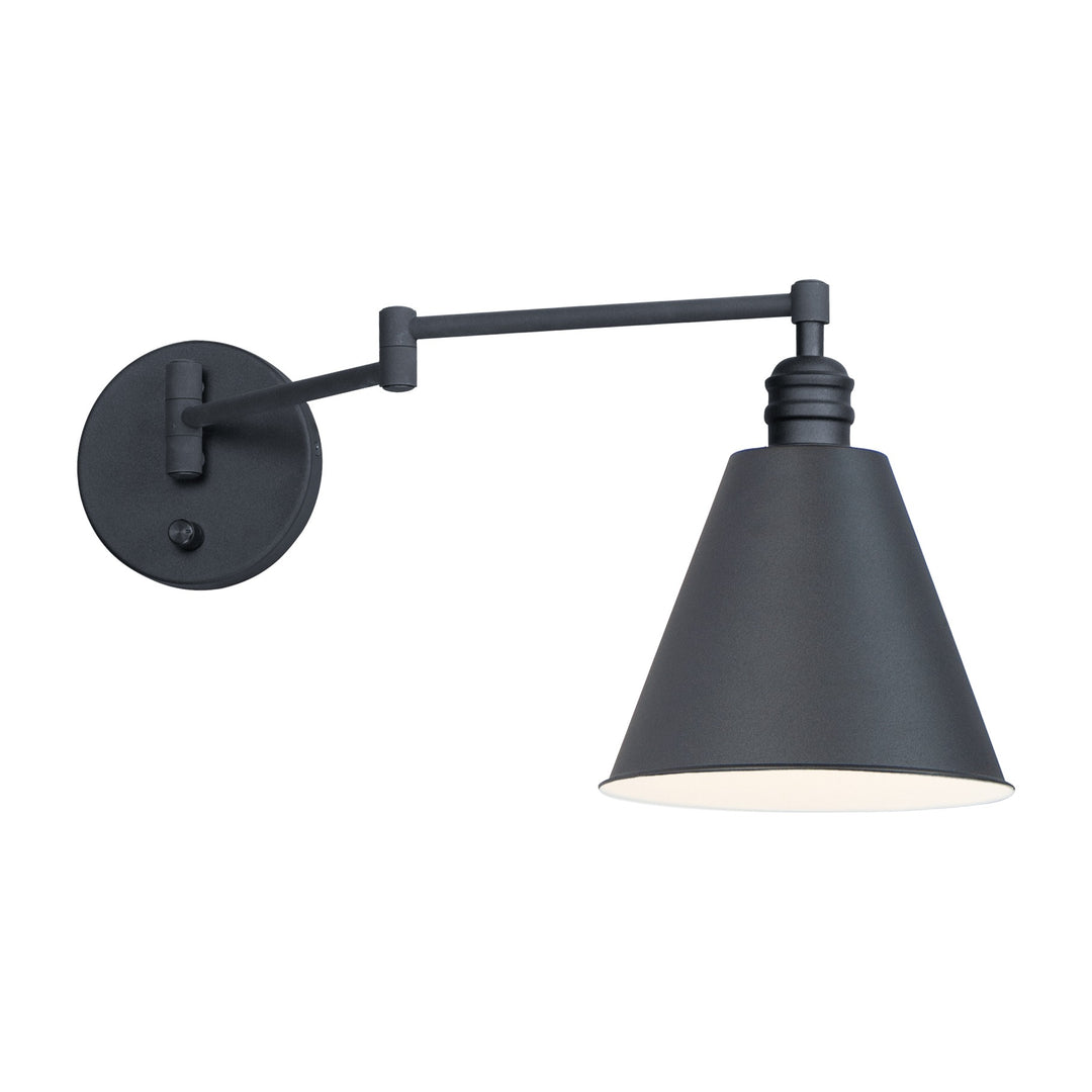 Library Wall Sconce Horizontal Swing Arm by Studio M Lighting in Black