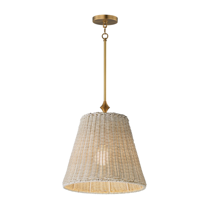 Baja Single Pendant by Studio M Lighting in Natural Aged Brass