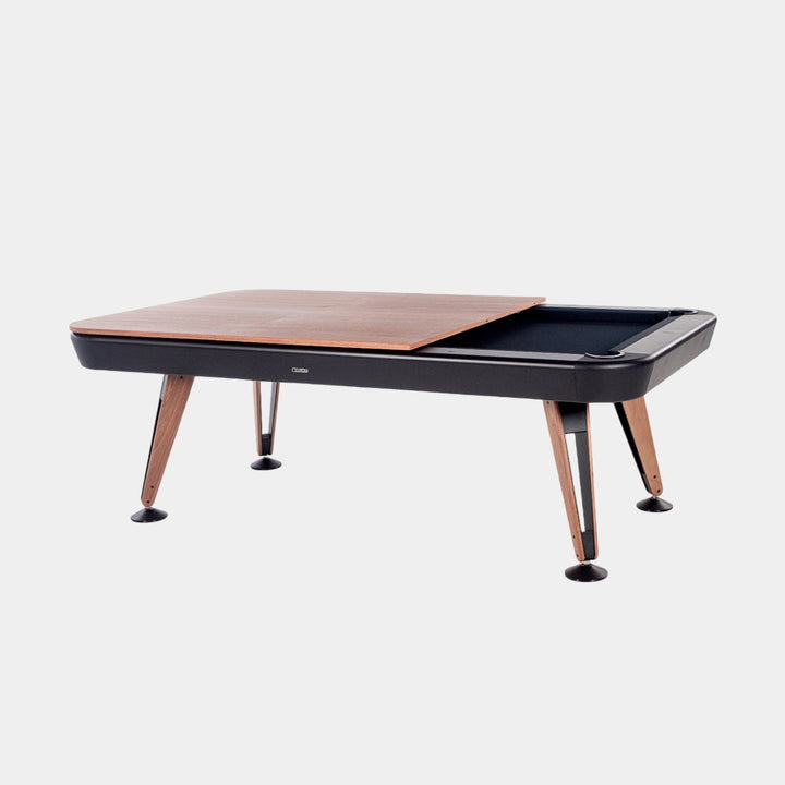 Diagonal Dining Top walnut angle