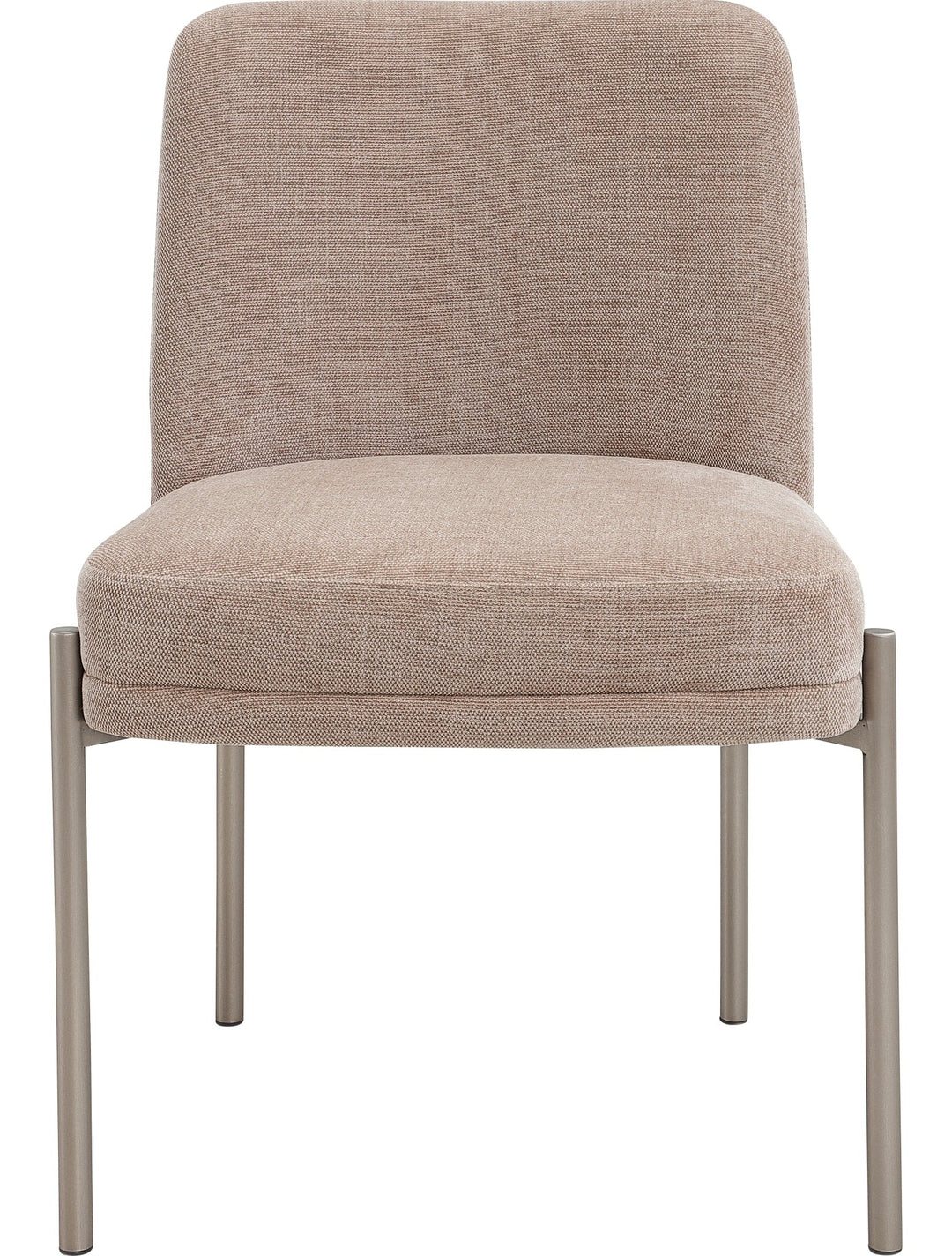 Dion Upholstered Dining Chair in Portobello — product view on a white background