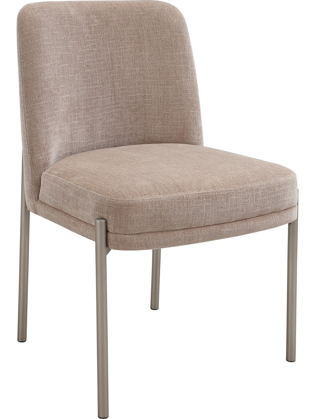 Dion Upholstered Dining Chair in Portobello — product view on a white background