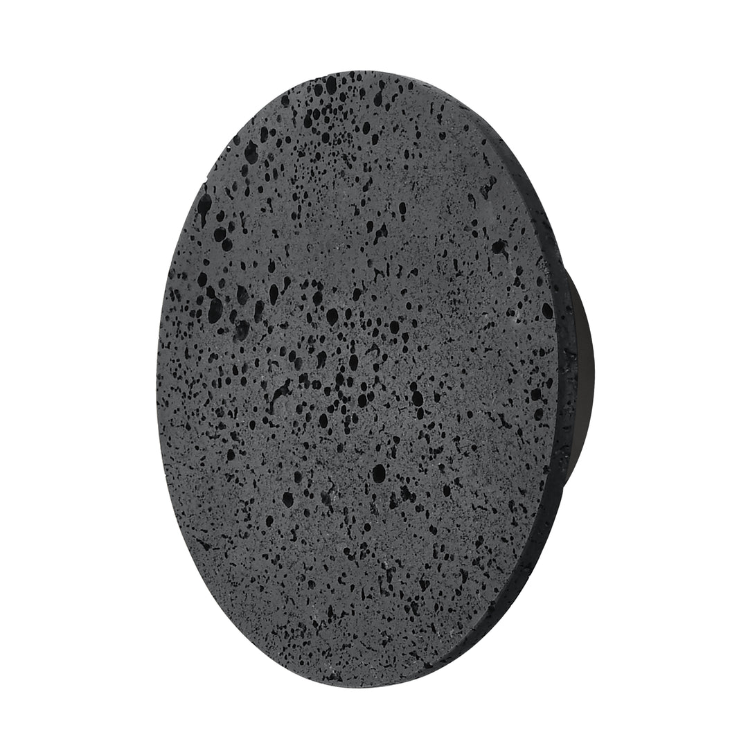 Discus 10" LED Outdoor Wall Sconce by ET2 Lighting in Lava / Gunmetal, front view