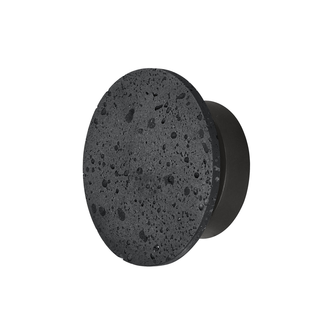 Discus 7" LED Outdoor Wall Sconce by ET2 Lighting in Lava / Gunmetal, front view