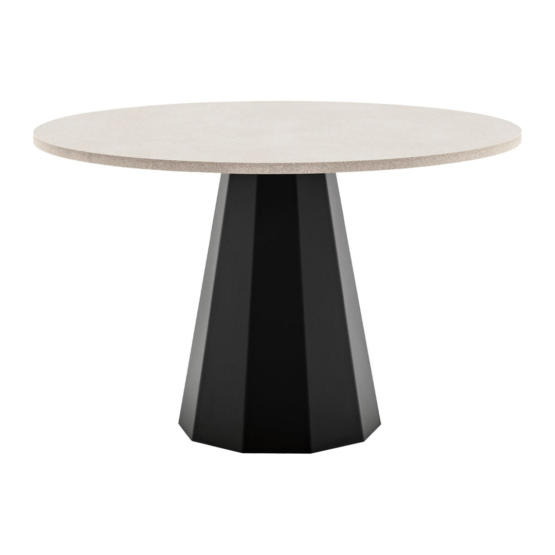 Dix Compact Round Dining Table by Connubia, white background