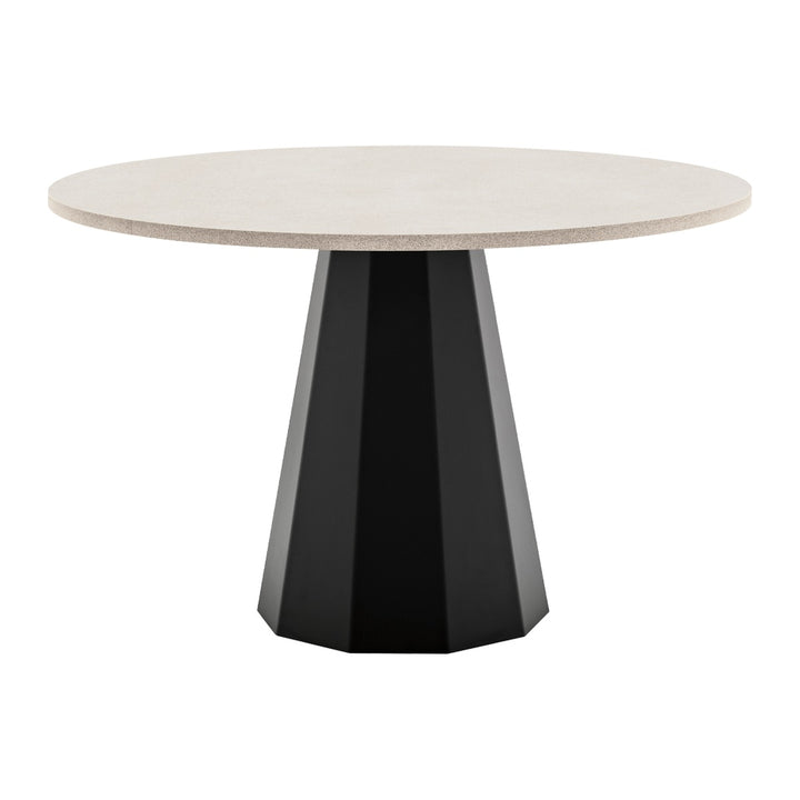 Dix Compact Round Dining Table by Connubia, white background