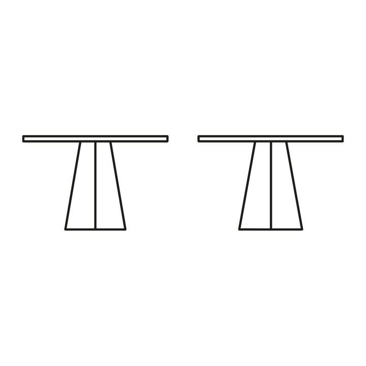 Dix Round Dining Table by Connubia finish option, white background