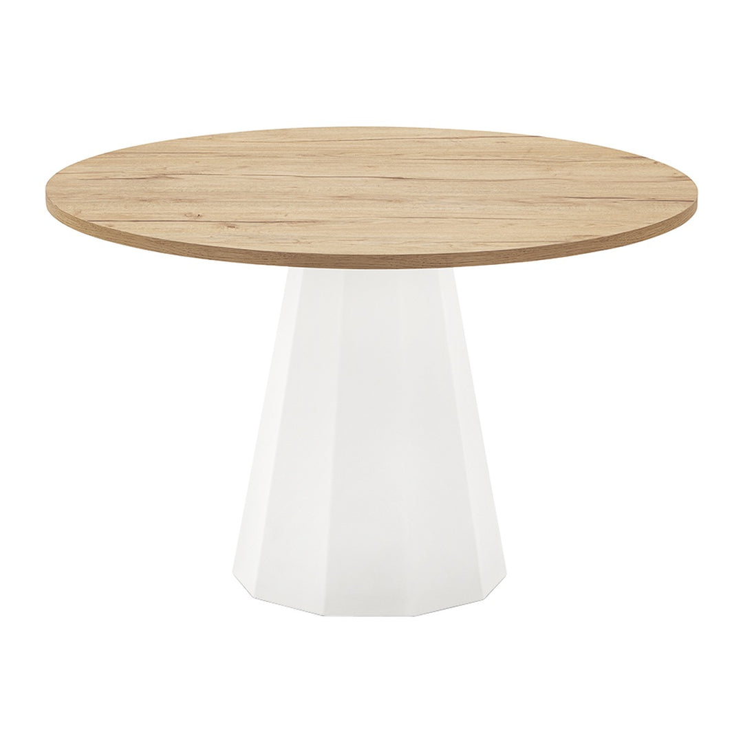Dix Round Dining Table by Connubia finish option, white background