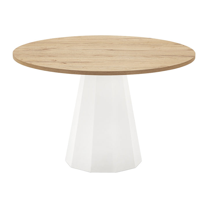 Dix Round Dining Table by Connubia finish option, white background