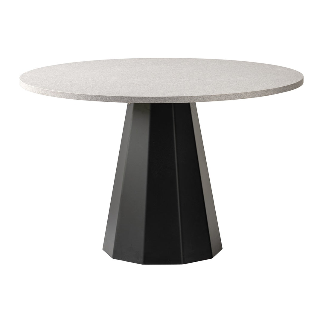Dix Round Dining Table by Connubia finish option, white background