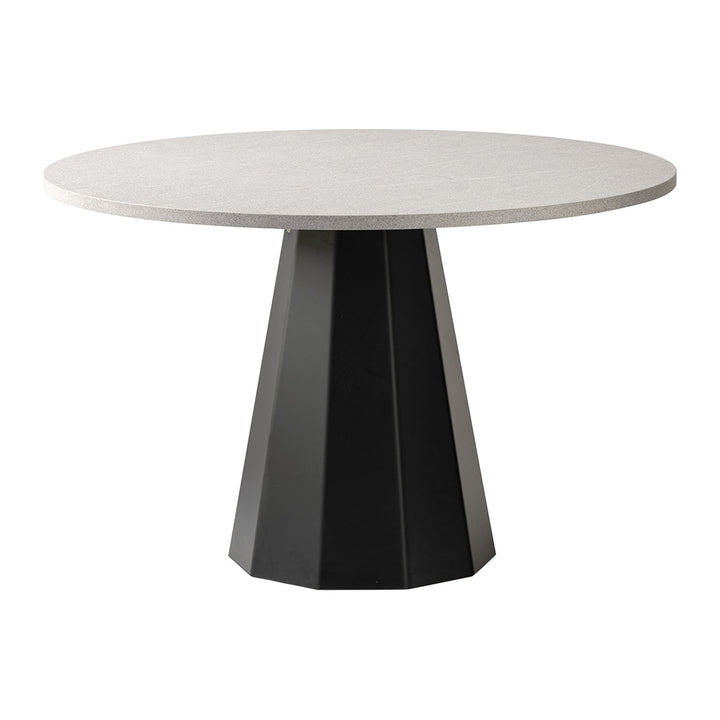 Dix Round Dining Table by Connubia finish option, white background