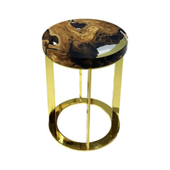 Dodona Olive Wood End Table Arditi Collection