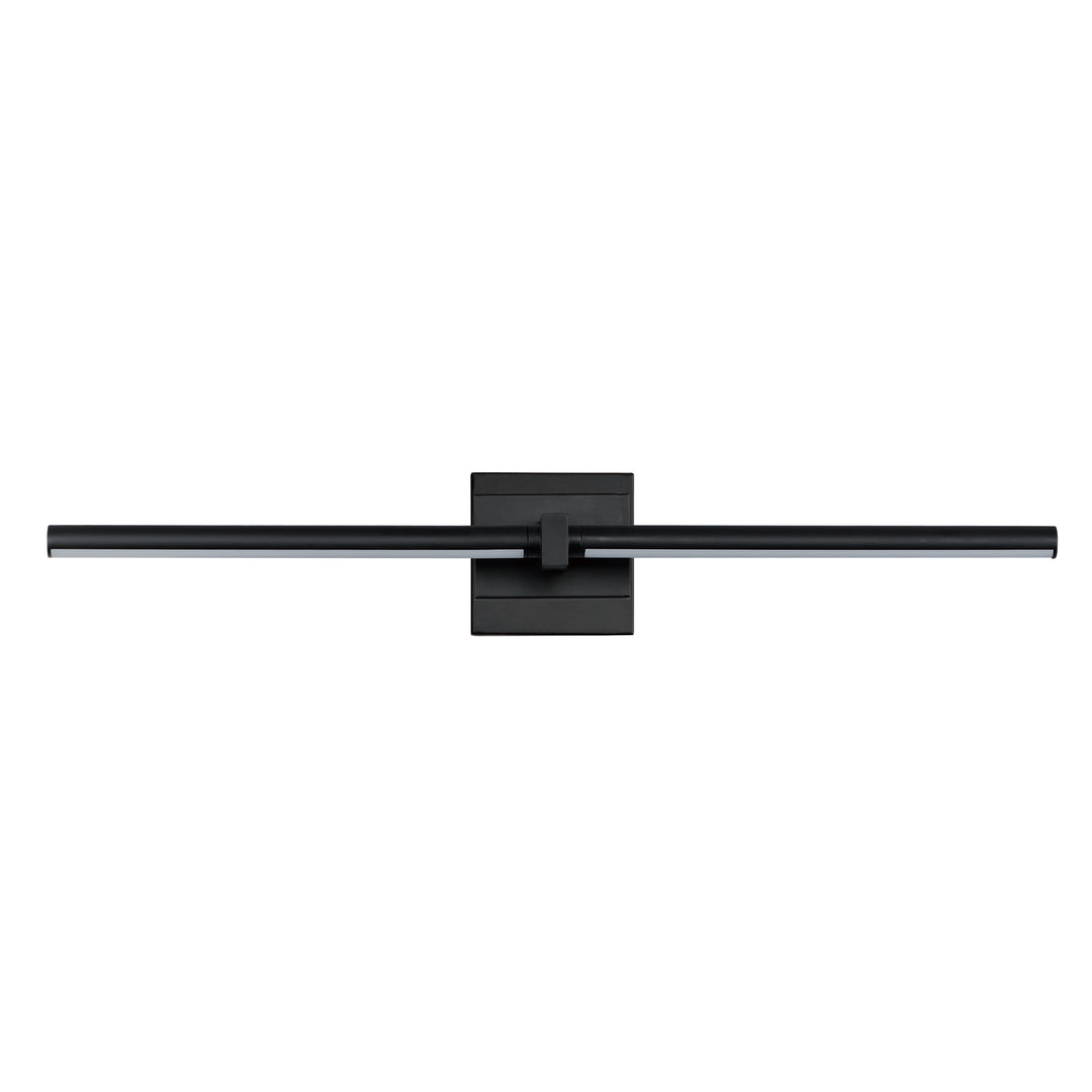 Dorian 30" LED Wall Sconce by ET2 Lighting in Black, front view