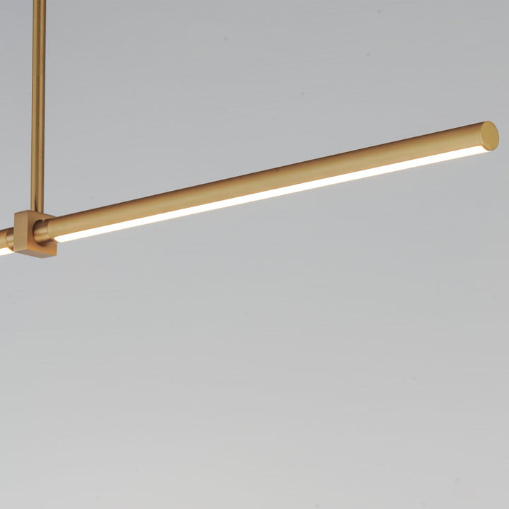 Dorian 60" Linear LED Pendant by ET2 Lighting, styled view 7