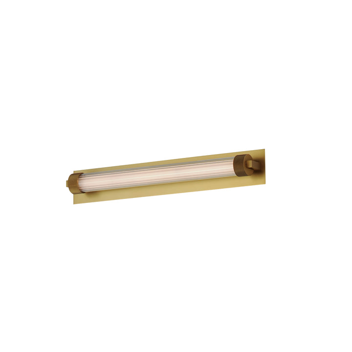 Doric 18" LED Wall Sconce by ET2 Lighting in Natural Aged Brass finish