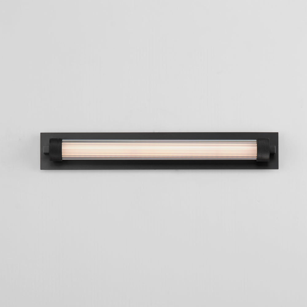 Doric 18" LED Wall Sconce by ET2 Lighting, styled view 1