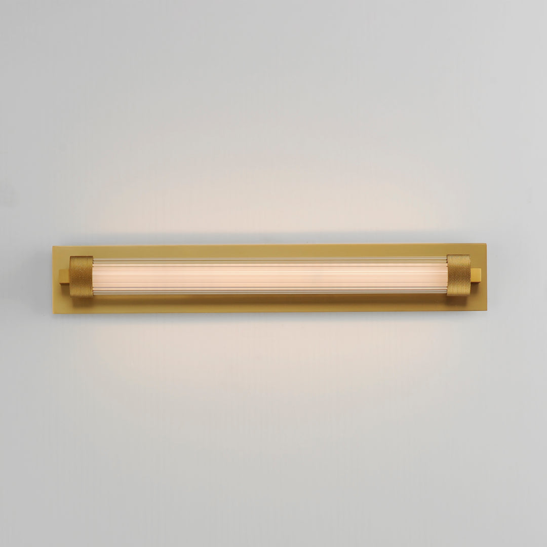 Doric 18" LED Wall Sconce by ET2 Lighting, styled view 7