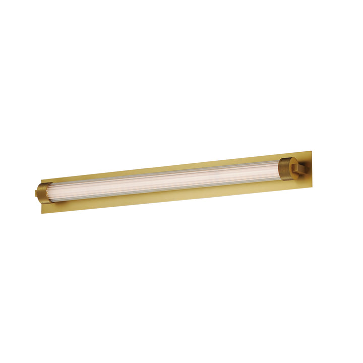 Doric 24" LED Bath Sconce by ET2 Lighting in Natural Aged Brass finish