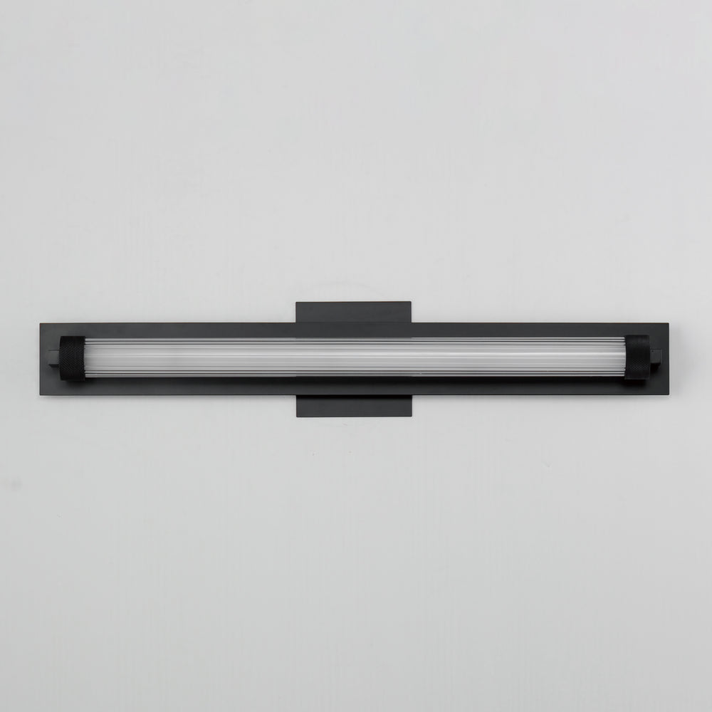 Doric 24" LED Bath Sconce by ET2 Lighting, styled view 1