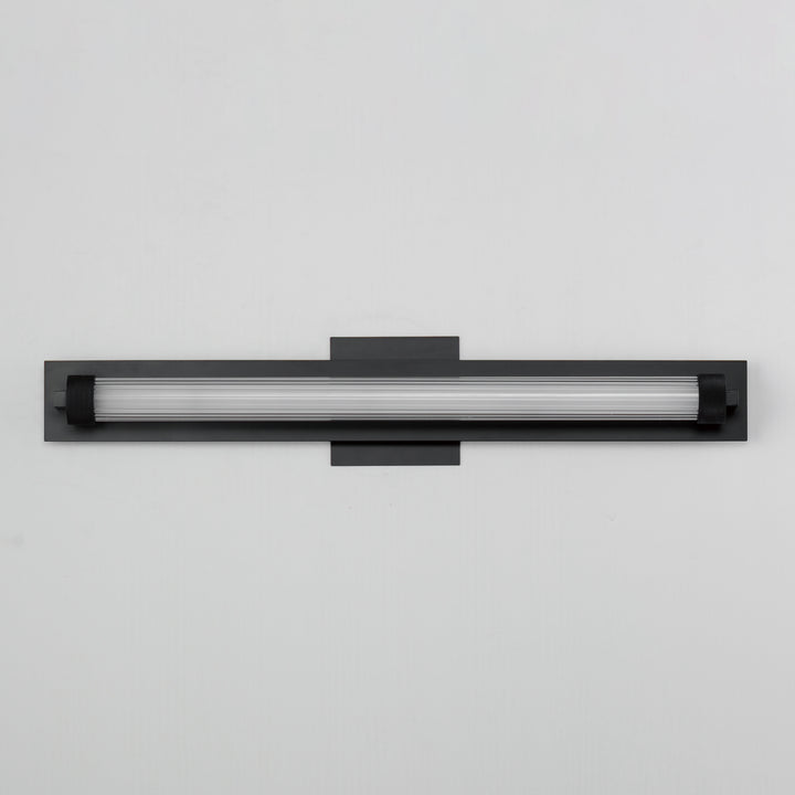 Doric 24" LED Bath Sconce by ET2 Lighting, styled view 1