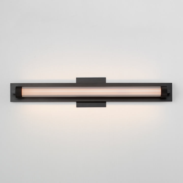 Doric 24" LED Bath Sconce by ET2 Lighting, styled view 2