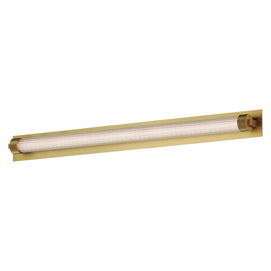 Doric 30" LED Bath Sconce by ET2 Lighting in Natural Aged Brass finish