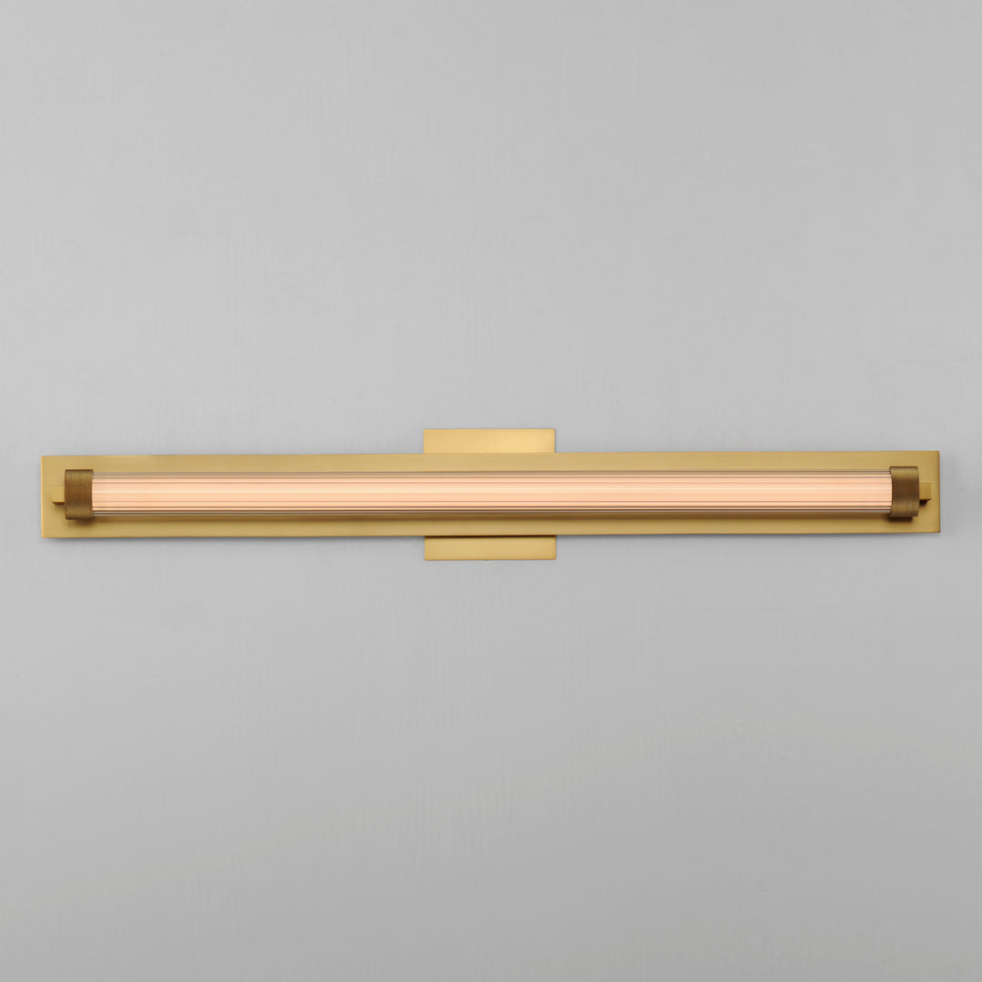 Doric 30" LED Bath Sconce by ET2 Lighting, styled view 4