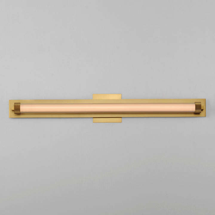 Doric 30" LED Bath Sconce by ET2 Lighting, styled view 4